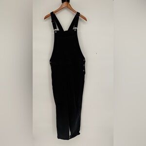 Old Navy Black Denim Overalls with Front Bib